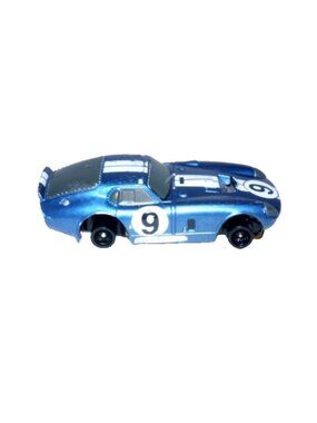 Tomy blue Shelby Daytona Coupe #9 Slot Car 2.75" long "As Is" read description